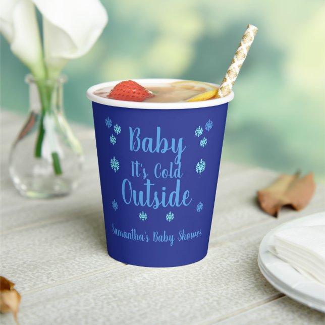 Baby It's Cold Outside Paper Cups (Insitu)