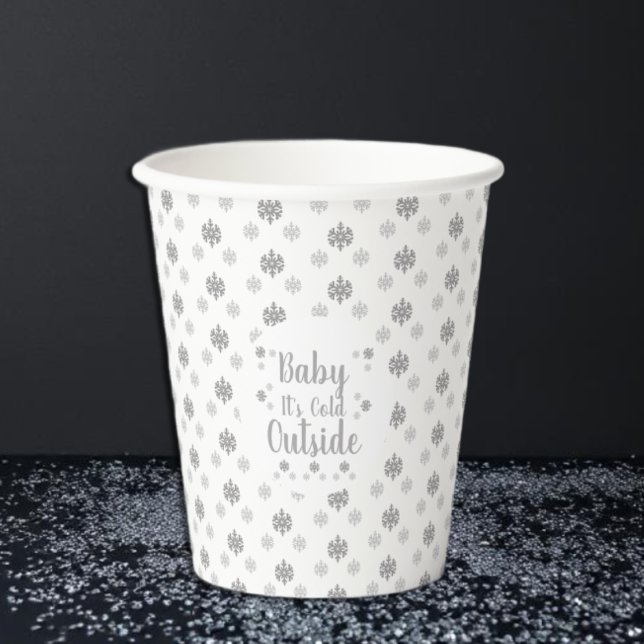 Baby It's Cold Outside Paper Cups (Creator Uploaded)