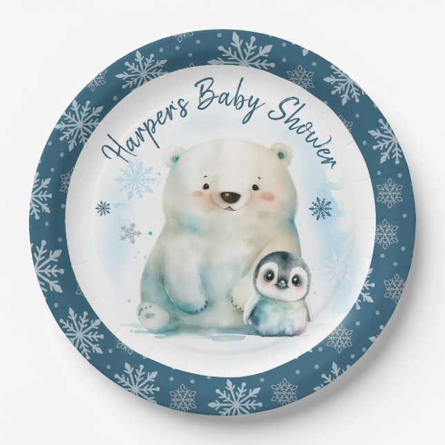Baby It's Cold Outside  Paper Plate (Front)