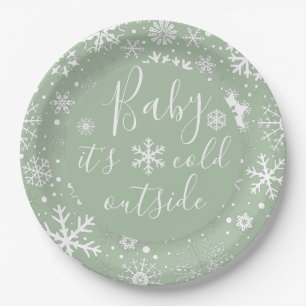 Baby It's Cold Outside Paper Plates
