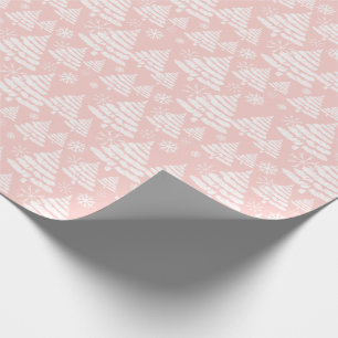Baby It's Cold Outside Pink Winter Christmas Scene Wrapping Paper