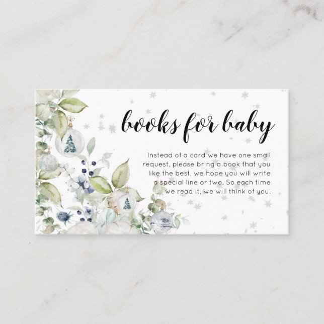 Baby Its Cold Outside Polar Bear Books for Baby Enclosure Card (Front)