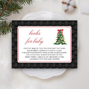 Baby It's Cold Outside Red Bow Book Request Enclosure Card