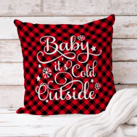 Baby Its Cold Outside Red Plaid Christmas