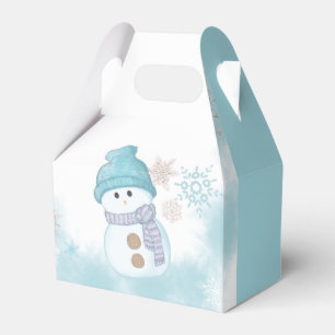 Baby It's Cold Outside Snowman Baby Shower Favour Box