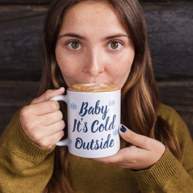 Baby It's Cold Outside Two-Tone Coffee Mug (Creator Uploaded)