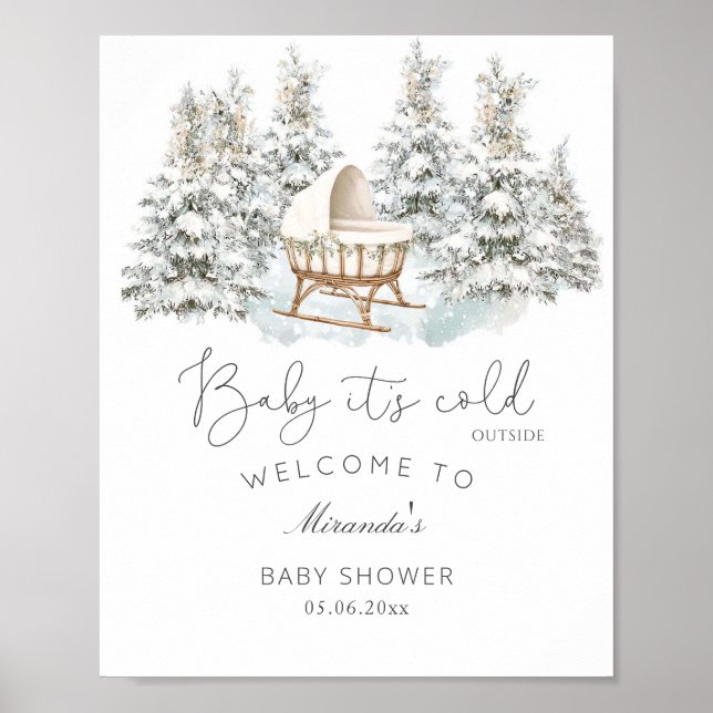Baby It's Cold Outside Welcome Poster (Front)