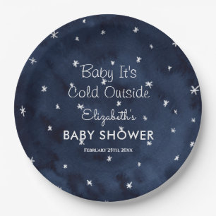 Baby It's Cold Outside Whimsical Baby Shower   Paper Plate