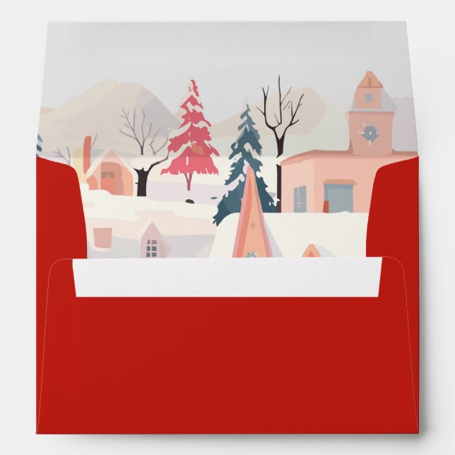 Baby its cold outside winter baby shower  envelope (Back (Bottom))