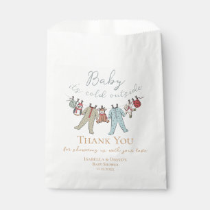 Baby Its Cold Outside Winter Baby Shower Favour Bag