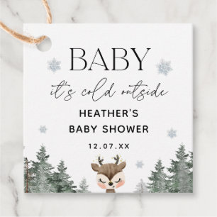 Baby Its Cold Outside Winter Baby Shower  Favour Tags