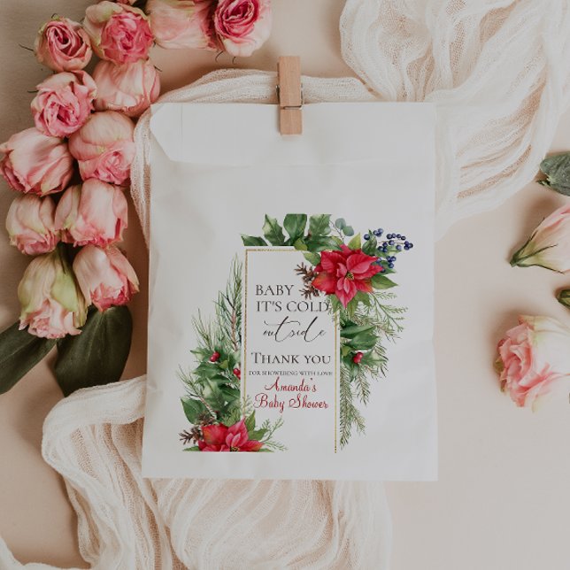 Baby Its Cold Outside Winter Baby Shower Gift Favour Bag (Creator Uploaded)