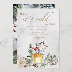 Baby it's cold outside winter baby shower invitati invitation