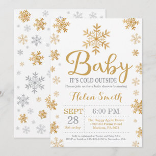 Baby Its Cold Outside Winter Baby Shower Invitation