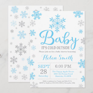 Baby Its Cold Outside Winter Baby Shower Invitation