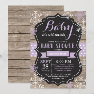 Baby Its Cold Outside Winter Baby Shower Invitation