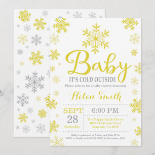 Baby Its Cold Outside Winter Baby Shower Invitation