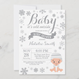 Baby Its Cold Outside Winter Baby Shower Invitation
