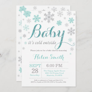 Baby Its Cold Outside Winter Baby Shower Invitation