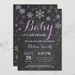 Baby Its Cold Outside Winter Baby Shower Invitation
