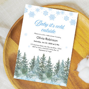 Baby It's Cold Outside Winter Baby Shower Invitation