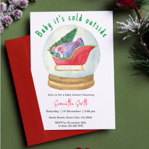Baby It's Cold Outside Winter Baby Shower Invitation