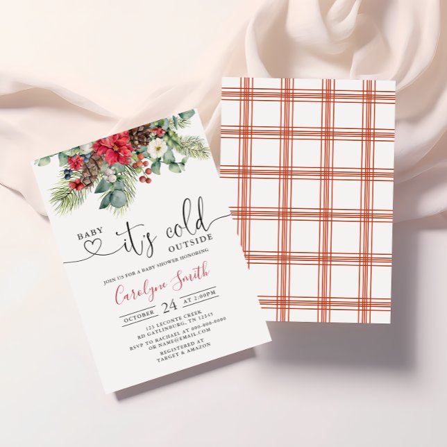Baby its cold outside Winter Baby Shower Invitation (Creator Uploaded)