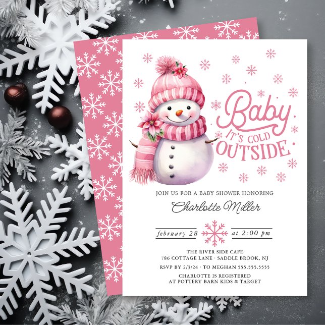 Baby It's Cold Outside Winter Baby Shower Invitation (Creator Uploaded)