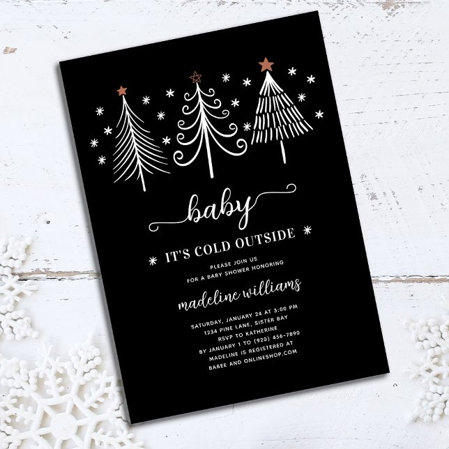 Baby It's Cold Outside Winter Baby Shower Invitation (Creator Uploaded)