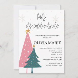 Baby It's Cold Outside Winter Baby Shower Invitation