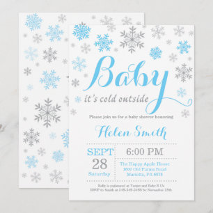 Baby Its Cold Outside Winter Baby Shower Invitation