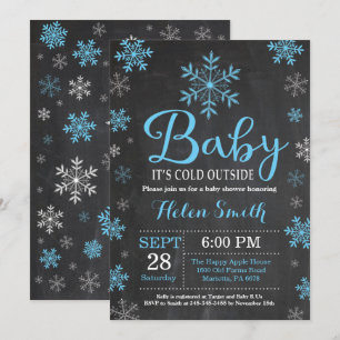 Baby Its Cold Outside Winter Baby Shower Invitation