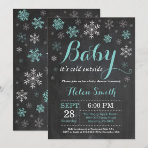 Baby Its Cold Outside Winter Baby Shower Invitation