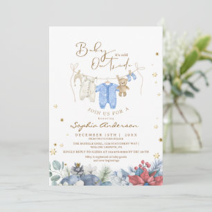 Baby Its Cold Outside Winter Baby Shower Invitation