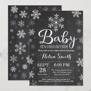 Baby Its Cold Outside Winter Baby Shower Invitation