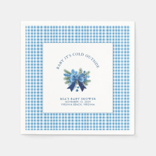 Baby It's Cold Outside Winter Baby Shower Napkin