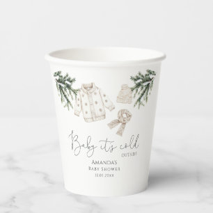 Baby It's Cold Outside Winter Baby Shower  Paper Cups