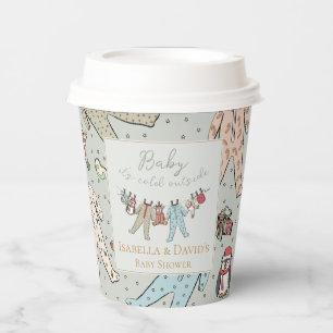 Baby Its Cold Outside Winter Baby Shower Paper Cups