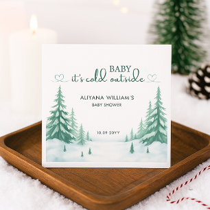 Baby Its Cold Outside Winter Baby Shower Party  Napkin