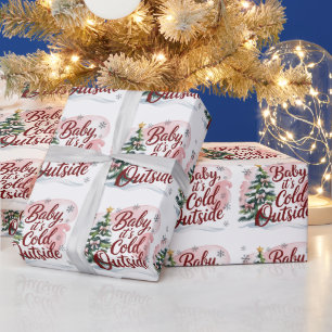 Baby, It's Cold Outside Winter Baby Shower  Wrapping Paper