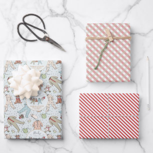 Baby Its Cold Outside Winter Baby Shower Wrapping Paper Sheet