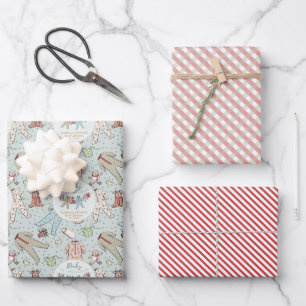 Baby Its Cold Outside Winter Baby Shower Wrapping Paper Sheet