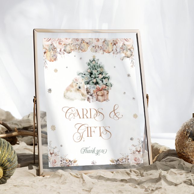 Baby It's Cold Outside Winter Bear Cards and Gifts Poster (Creator Uploaded)