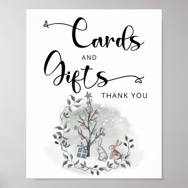 Baby it's cold outside winter cards and gifts poster (Front)