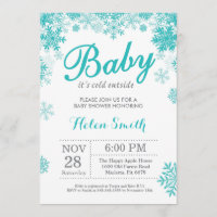 Baby its Cold Outside Winter Purple Baby Shower
