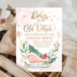 Baby It's Cold Outside Winter Sleigh Baby Shower Invitation<br><div class="desc">Winter Birthday themed Baby Shower invitation for your perfect celebration. All details are HAND-DRAWN so you can be sure this design is one-of-a-kind.</div>