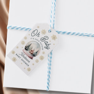 Baby It's Cold Outside Winter Snow Baby Shower Gift Tags