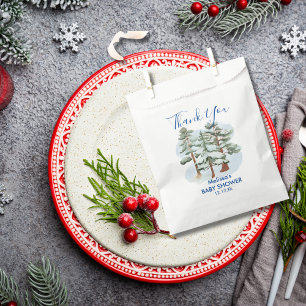 Baby Its Cold Outside Winter Snow thank you Favour Bag