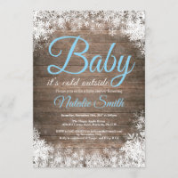 Baby Its Cold Outside Winter Snowflake Baby Shower