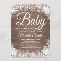 Baby Its Cold Outside Winter Snowflake Baby Shower